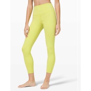 LULULEMON Wunder Under High-Rise Tight Full-On Luxtreme Lemon Vibe Sz 6